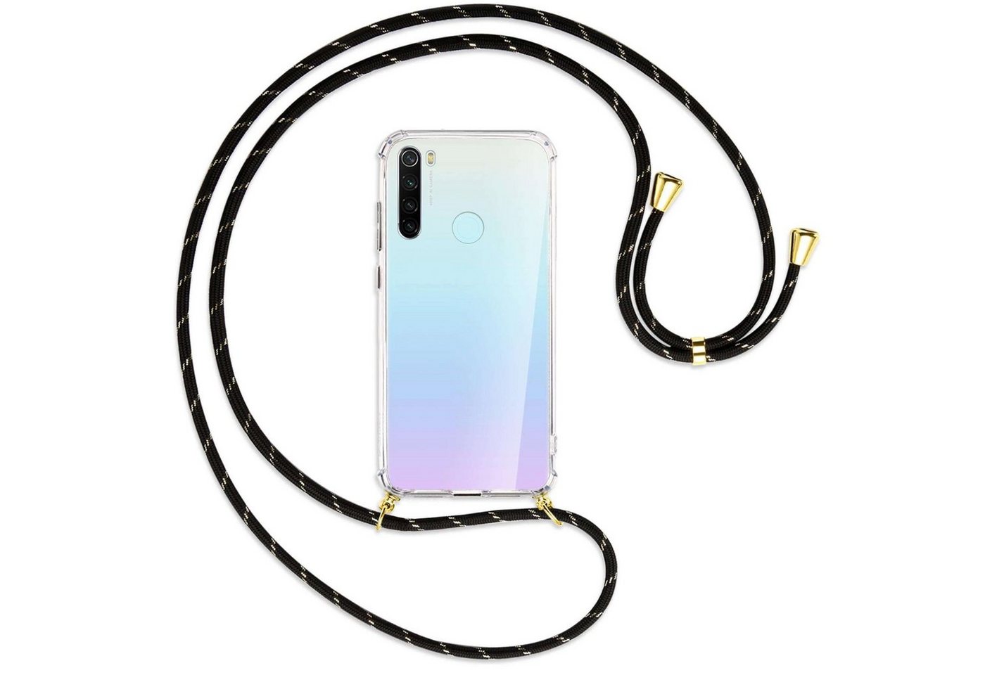 mtb more energy Handykette für Xiaomi Redmi Note 8 (6.3) [G], Umhängehülle mit Band [NC-111-G] von mtb more energy