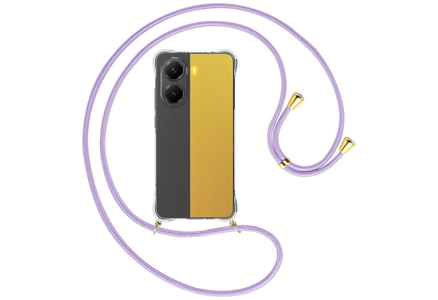 mtb more energy Handykette für Xiaomi Redmi Turbo 4 5G [NC-959-G], Umhängehülle mit Band [NC-959-G] von mtb more energy