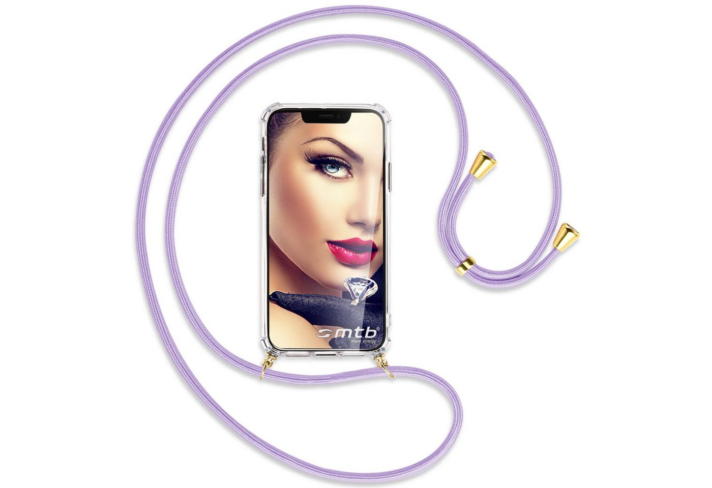 mtb more energy Handykette für Xiaomi Xiaomi Redmi Note 14 Pro 4G [NC-960-G], Umhängehülle mit Band [NC-960-G] von mtb more energy