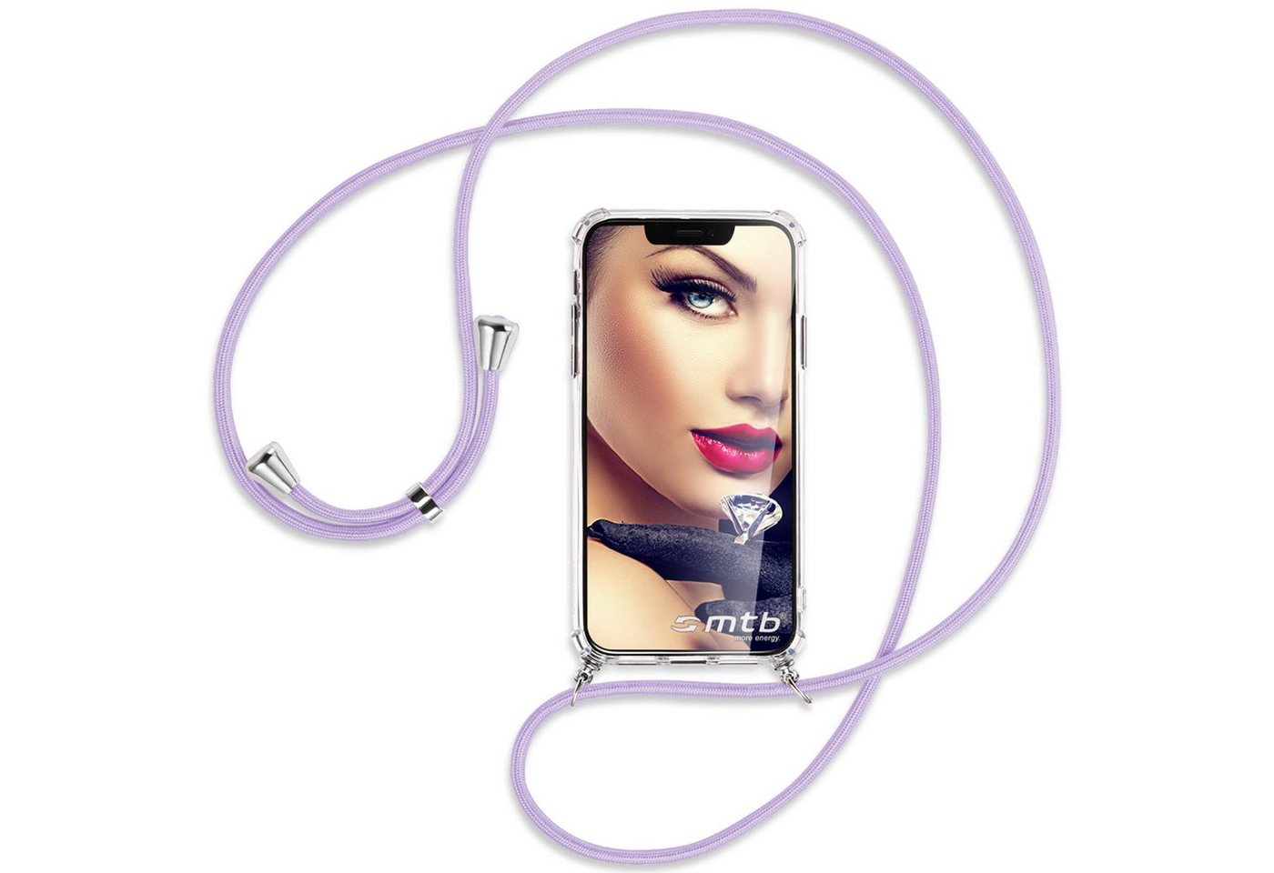 mtb more energy Handykette für Xiaomi Xiaomi Redmi Note 14 Pro 4G [NC-960-S], Umhängehülle mit Band [NC-960-S] von mtb more energy