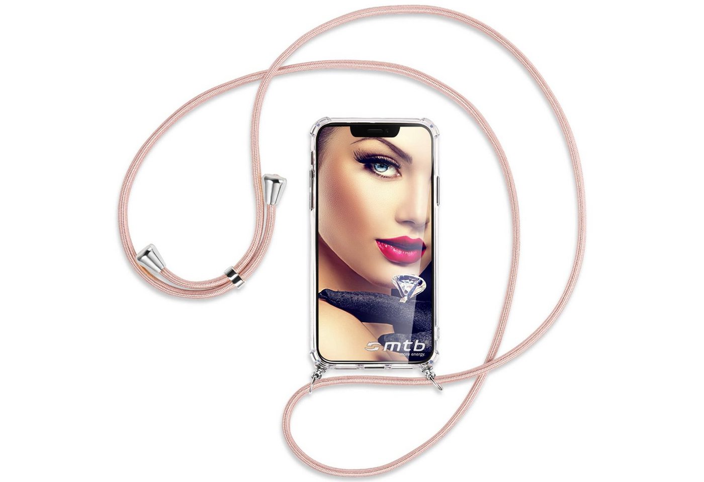 mtb more energy Handykette für Xiaomi Xiaomi Redmi Note 14 Pro 4G [NC-960-S], Umhängehülle mit Band [NC-960-S] von mtb more energy