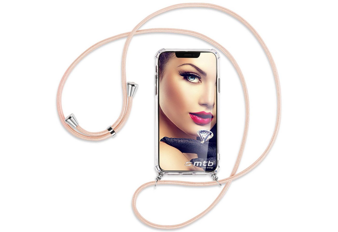 mtb more energy Handykette für Xiaomi Xiaomi Redmi Note 14 Pro 4G [NC-960-S], Umhängehülle mit Band [NC-960-S] von mtb more energy