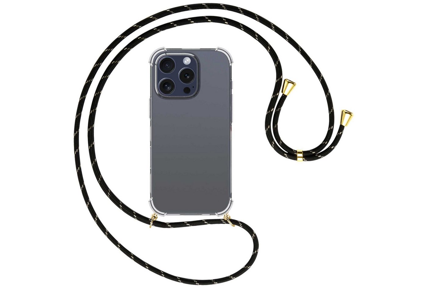 mtb more energy Handykette für iPhone 16 Pro [NC-861-G], Umhängehülle mit Band [NC-861-G] von mtb more energy