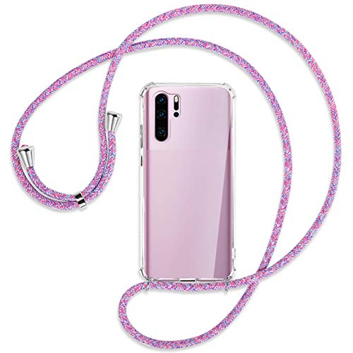 mtb more energy Handykette kompatibel mit Huawei P30 Pro, P30 Pro New Edition (6.47'') - Purple Unicorn - Smartphone Hülle zum Umhängen - Anti Shock Full TPU Case von mtb more energy