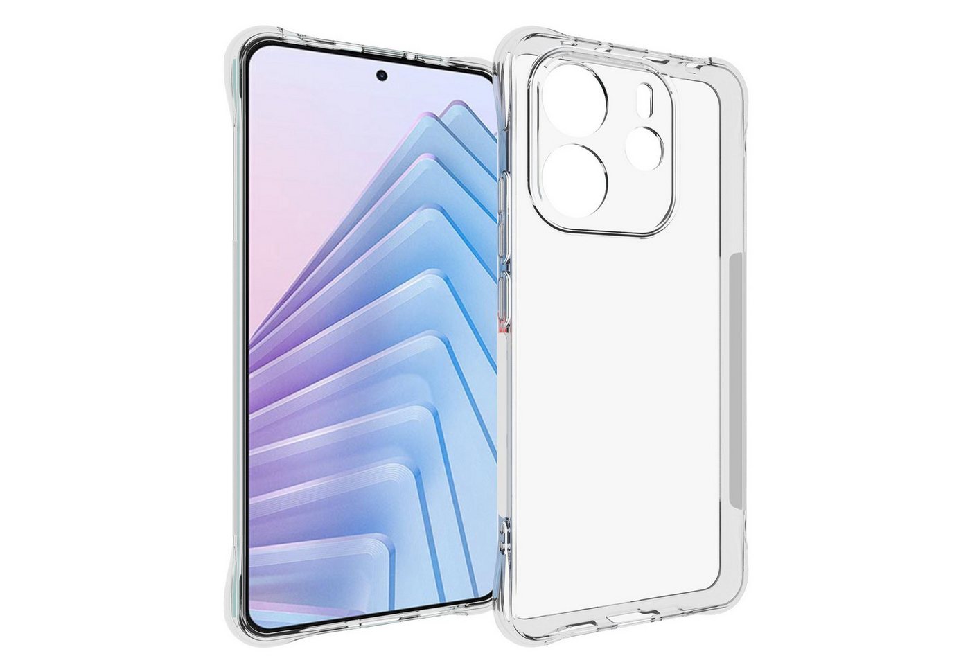 mtb more energy Smartphone-Hülle Clear Armor Case für Xiaomi Redmi Note 14 4G, Transparente TPU Schutzhülle Case Backcover mit Anti-Shock Verstärkung mtb more energy Smartphone-Hülle Clear Armor Case für Xiaomi Redmi Note 14 4G, Transparente TPU Schutzhülle Case Backcover mit Anti-Shock Verstärkung von mtb more energy