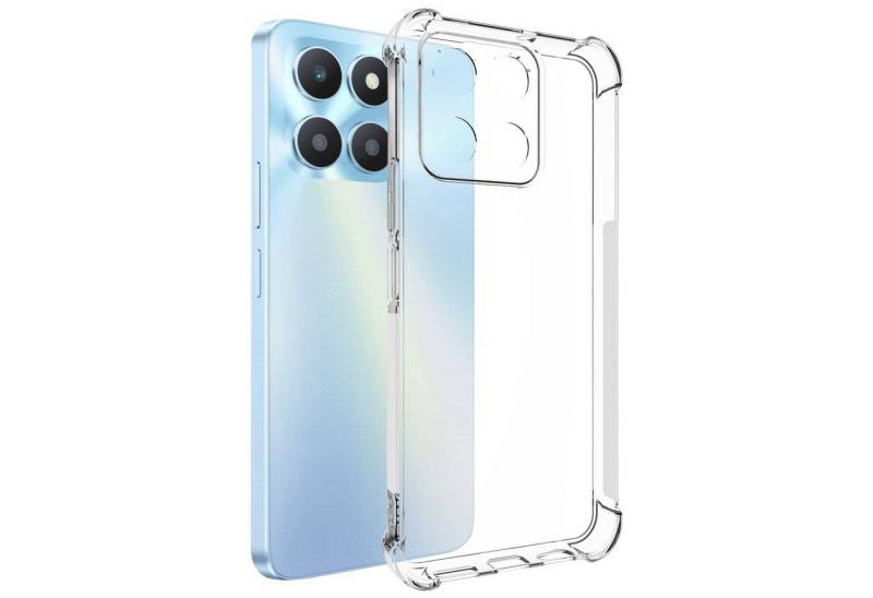 mtb more energy Smartphone-Hülle Clear Armor Soft für Honor X6a (WDY-LX1, 6.56), mit Anti-Shock Verstärkung von mtb more energy