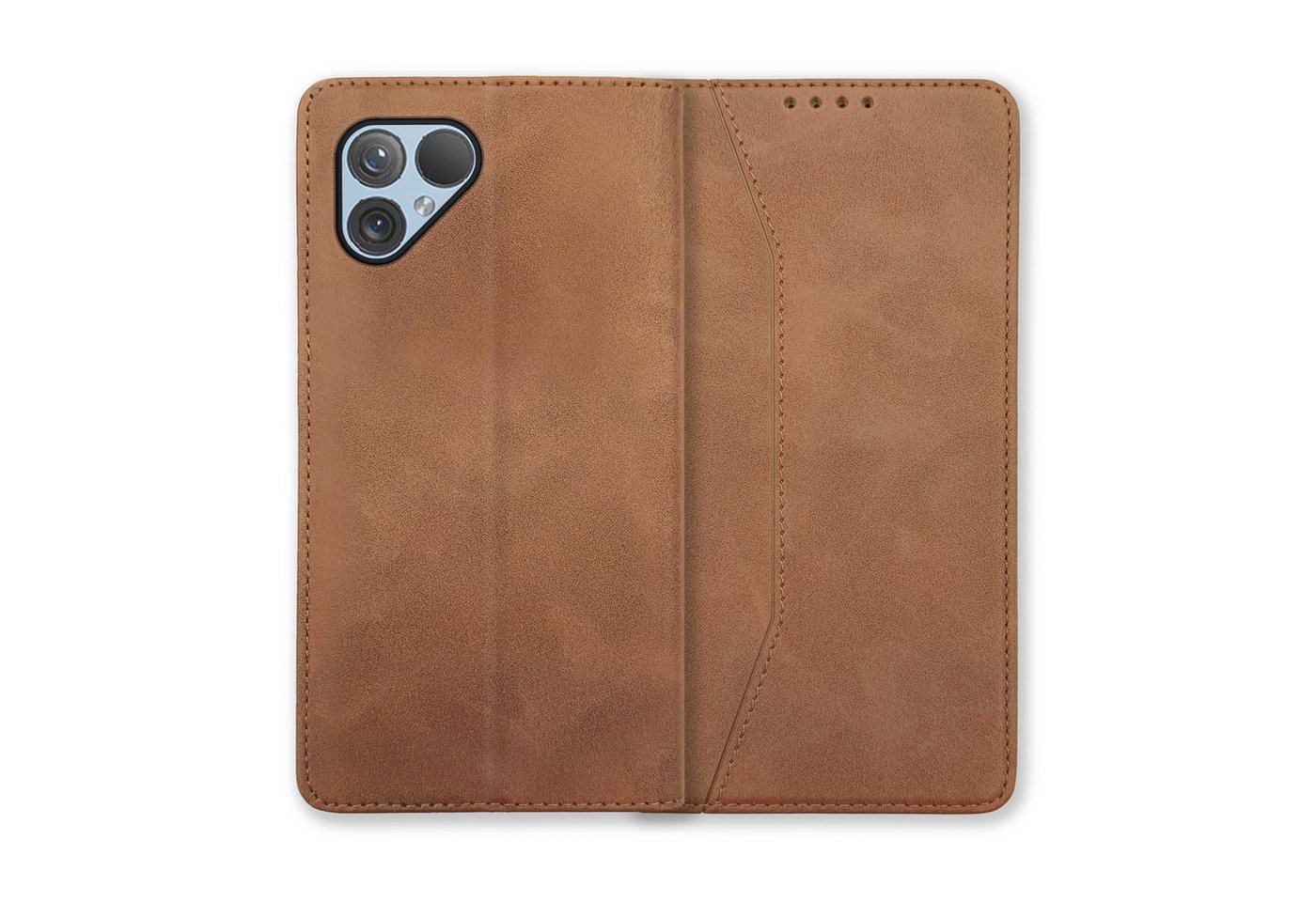 mtb more energy Smartphone-Hülle Premium für Fairphone 5, Braun mtb more energy Smartphone-Hülle Premium für Fairphone 5, Braun von mtb more energy