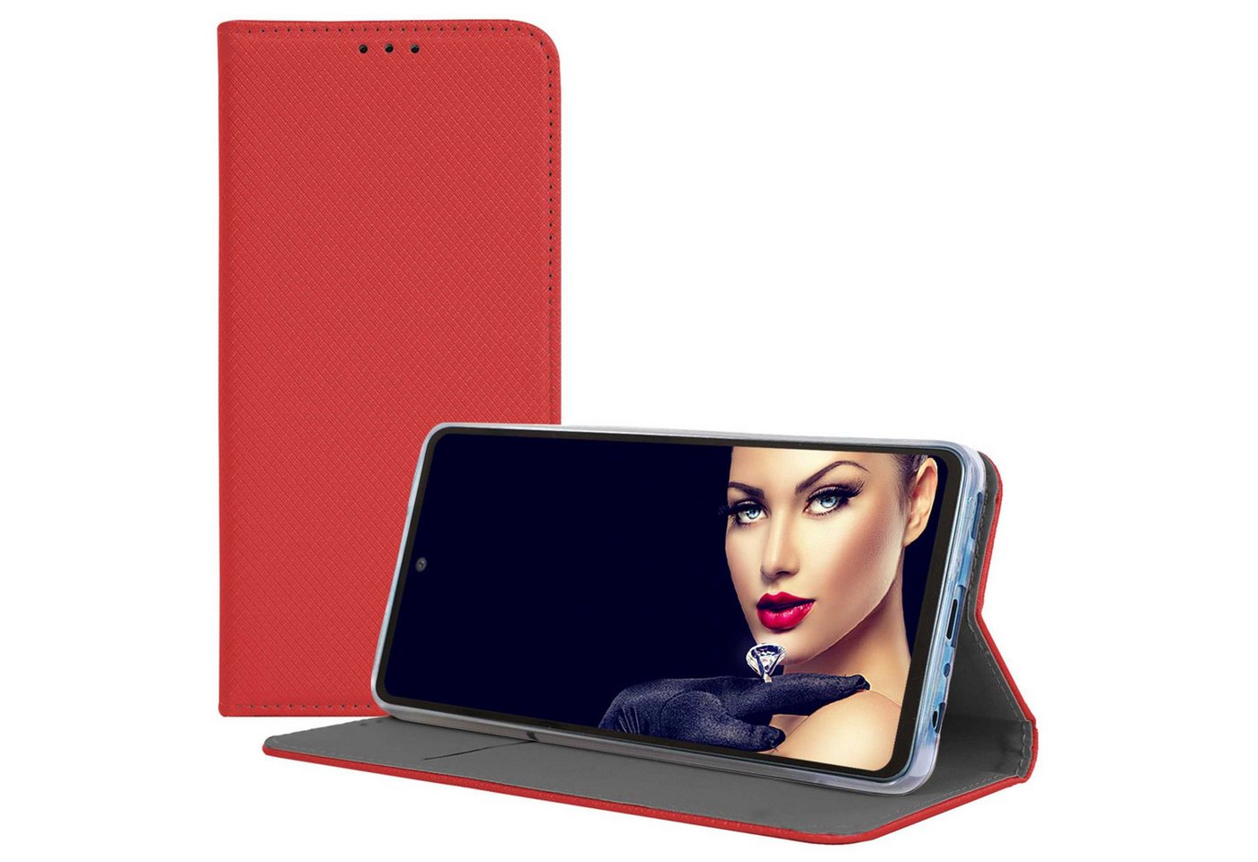 mtb more energy Smartphone-Hülle Smart Magnet für Apple iPhone 7/8, SE 2020, SE 2022, Rot, Bookstyle Klapphülle Cover Wallet Case aus Kunstleder mtb more energy Smartphone-Hülle Smart Magnet für Apple iPhone 7/8, SE 2020, SE 2022, Rot, Bookstyle Klapphülle Cover Wallet Case aus Kunstleder von mtb more energy