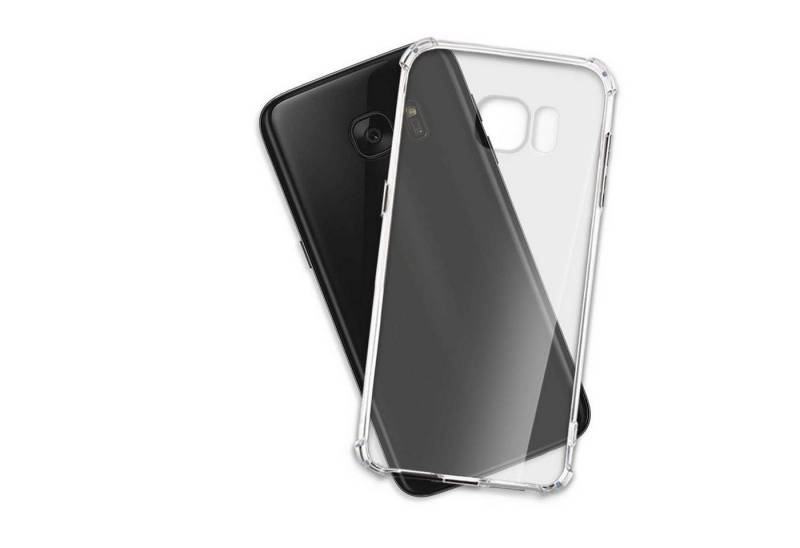 mtb more energy Smartphone-Hülle Clear Armor Case für Samsung Galaxy S7, Transparente TPU Schutzhülle Case Backcover mit Anti-Shock Verstärkung von mtb more energy