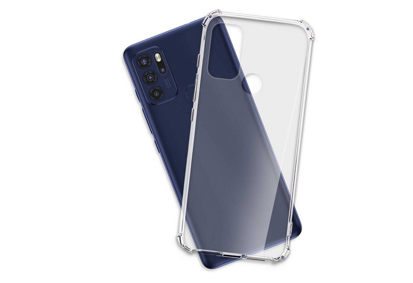 mtb more energy Smartphone-Hülle TPU Clear Armor Soft, für: Motorola Moto G60S von mtb more energy