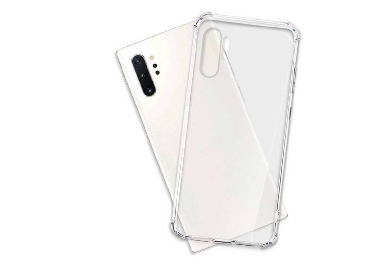 mtb more energy Smartphone-Hülle Clear Armor Case für Samsung Galaxy Note 10 Plus, Transparente TPU Schutzhülle Case Backcover mit Anti-Shock Verstärkung von mtb more energy