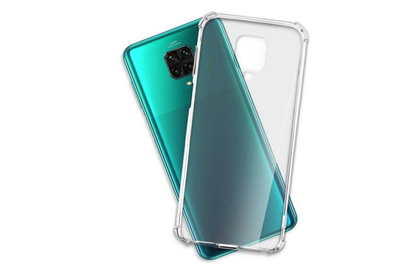 mtb more energy Smartphone-Hülle Clear Armor Case für Xiaomi Redmi Note 9 Pro / 9S, Transparente TPU Schutzhülle Case Backcover mit Anti-Shock Verstärkung von mtb more energy