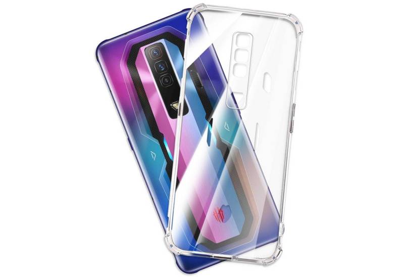 mtb more energy Smartphone-Hülle Clear Armor Case für ZTE nubia Red Magic 7, Transparente TPU Schutzhülle Case Backcover mit Anti-Shock Verstärkung von mtb more energy