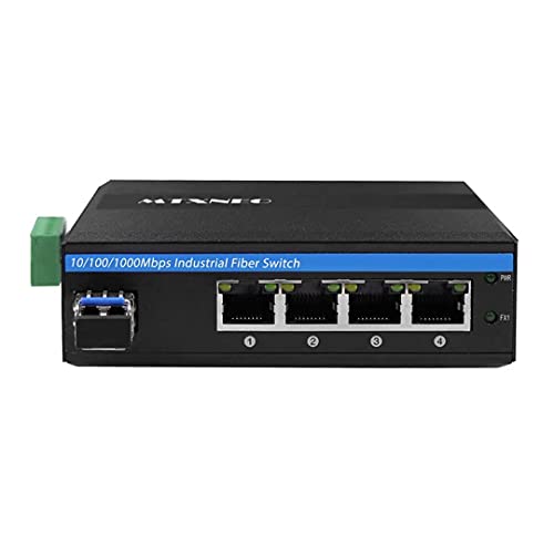 mtxneo POE-Switch 4 Ports Gigabit-Industrial-Ethernet-Switch mit PoE 802.3at - 30 W/Port SingleMode Bis zu 20 km von mtxneo