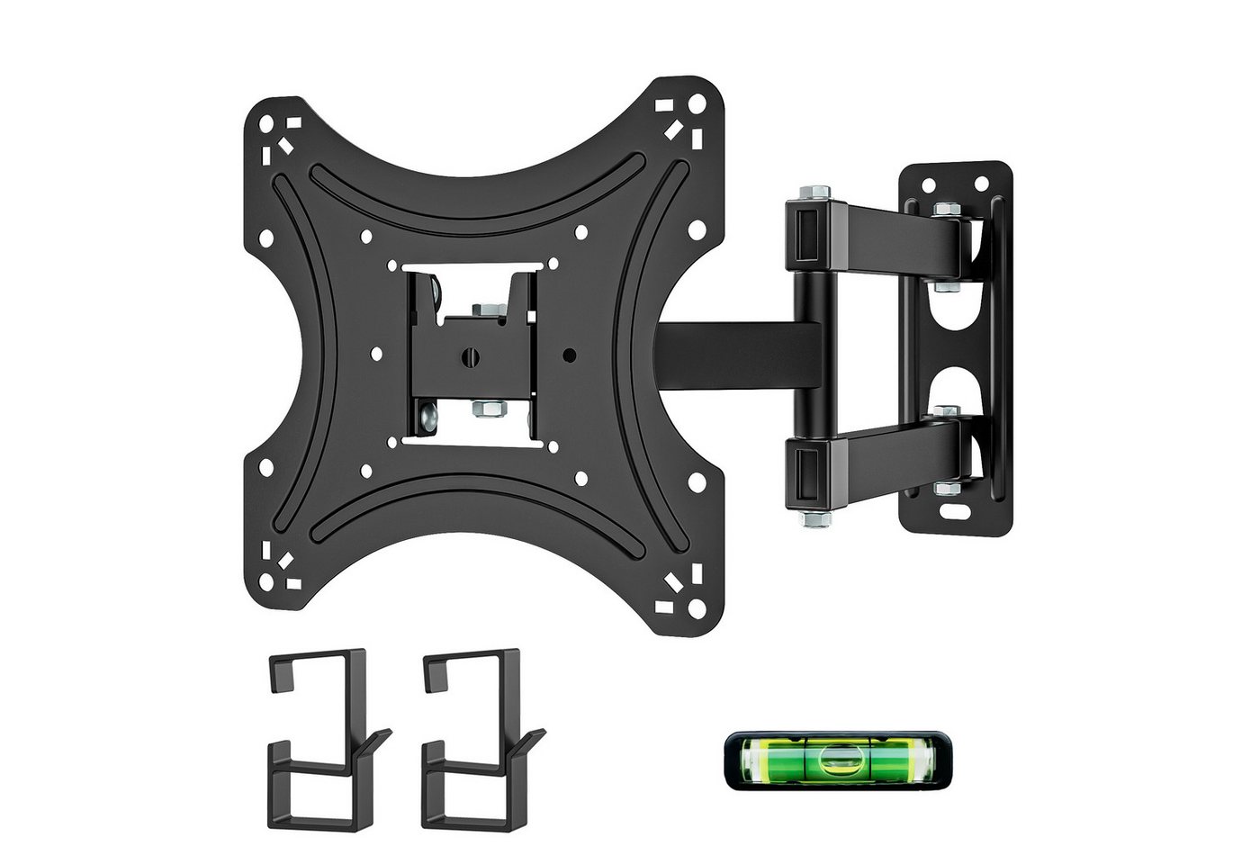 muchen TV Wandhalterung Schwenkbar Neigbar Halterung für Fernseher 26-48 Zoll TV-Wandhalterung, (bis 48,00 Zoll, set, 1, Wasserwaage intergriet) von muchen