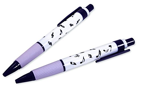 Kugelschreiber mit Griffmulde Notenmix (10 Stück Packung) - Schönes Geschenk für Musiker von mugesch