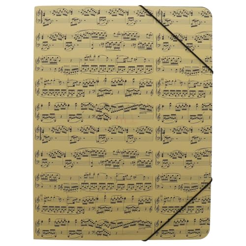 Eckspanner Notenzeilen - Schönes Geschenk für Musiker (creme) von mugesh