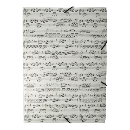 Eckspanner Notenzeilen - Schönes Geschenk für Musiker (weiß) von mugesh