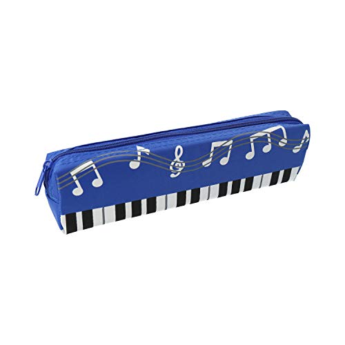 Mäppchen Klaviertastatur für Stifte (blau) - schönes Geschenk für Musiker von mugesh