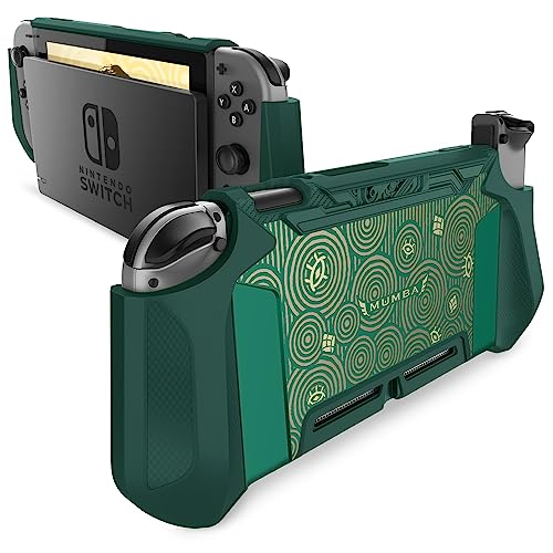 Mumba Hülle für Nintendo Switch Robuste Schutzhülle Hybrid TPU Griff Case Cover [Blade Series] Kompatibel mit Nintendo Switch Console und Joy-Con Controller, Viridian von mumba