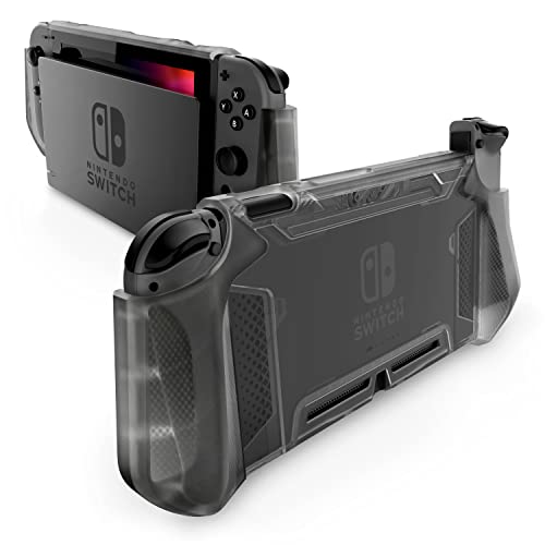Mumba Hülle für Nintendo Switch Robuste Schutzhülle Hybrid TPU Griff Case Cover [Blade Series] Kompatibel mit Nintendo Switch Console und Joy-Con Controller (Frost) von mumba