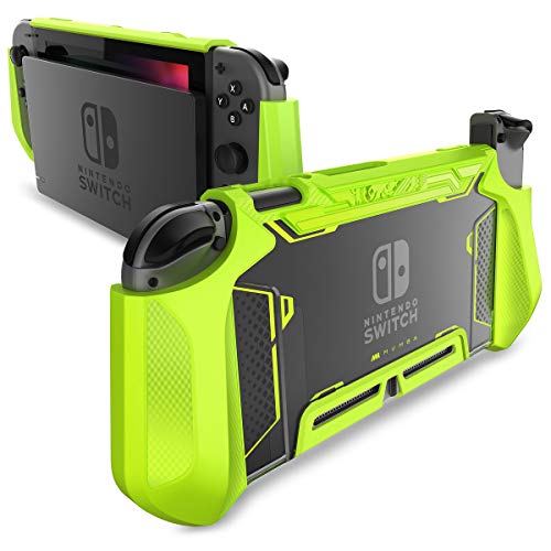 Mumba Hülle für Nintendo Switch Robuste Schutzhülle Hybrid TPU Griff Case Cover für Nintendo Switch, Grün von mumba