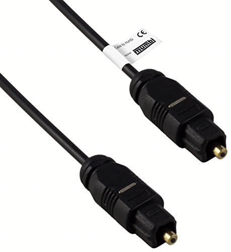 mumbi 08428 Câble audio optique (fiche Toslink à fiche Toslink), diamètre de câble 2,2 mm 5m von mumbi