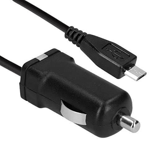 mumbi 08556 - KFZ Ladekabel (Micro USB) kompatibel mit Samsung i9000 i9001 i9100 Galaxy 3 Ace 723 Star, 1000mAh mit Spiralkabel von mumbi