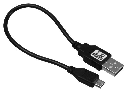 mumbi 09933 Micro USB Datenkabel mit Ladefunktion für Samsung HTC Motorola LG BlackBerry Sony Ericsson mit Ladefunktion, 0.12m von mumbi