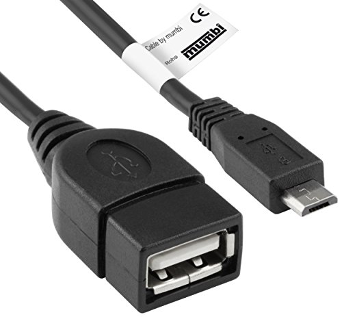 mumbi 23361 OTG Host Adapter Kabel Micro USB-Stecker auf USB Buchse von mumbi