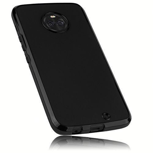 mumbi 24647 Hülle kompatibel mit Motorola Moto X4 Handy Case Handyhülle, schwarz von mumbi