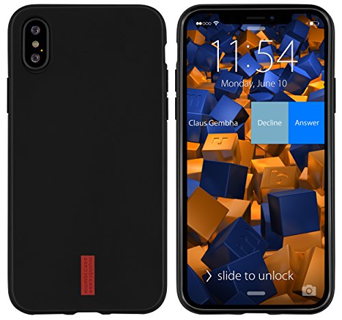 mumbi 26012 Hülle kompatibel mit iPhone X / XS Handy Case Handyhülle, dunkel von mumbi