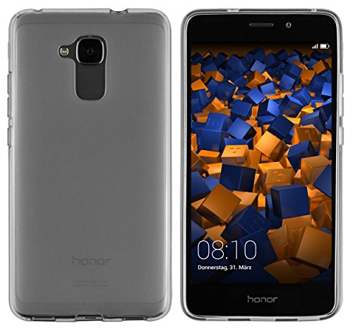 mumbi Hülle kompatibel mit Honor 5C Handy Case Handyhülle, transparent schwarz von mumbi