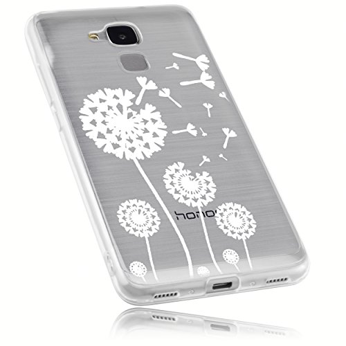 mumbi Hülle kompatibel mit Honor 5C Handy Case Handyhülle mit Motiv Pusteblume, transparent von mumbi