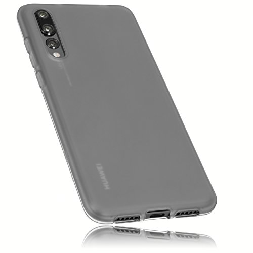 mumbi Hülle kompatibel mit Huawei P20 Pro Handy Case Handyhülle, transparent schwarz von mumbi