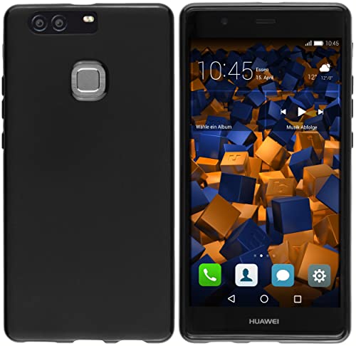 mumbi Hülle kompatibel mit Huawei P9 Plus Handy Case Handyhülle, schwarz von mumbi