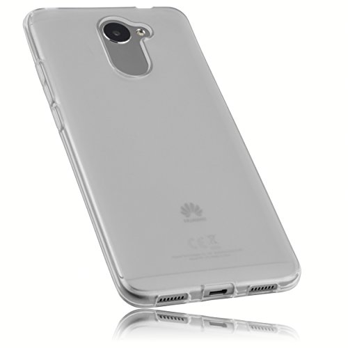mumbi Hülle kompatibel mit Huawei Y7 Handy Case Handyhülle, transparent weiss von mumbi
