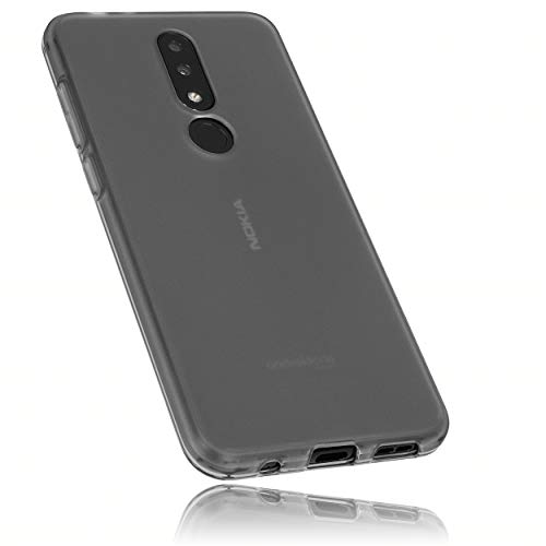 mumbi Hülle kompatibel mit Nokia 5.1 Plus Handy Case Handyhülle, transparent schwarz von mumbi