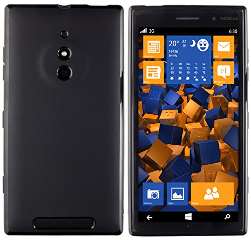 mumbi Hülle kompatibel mit Nokia Lumia 830 Handy Case Handyhülle, schwarz von mumbi