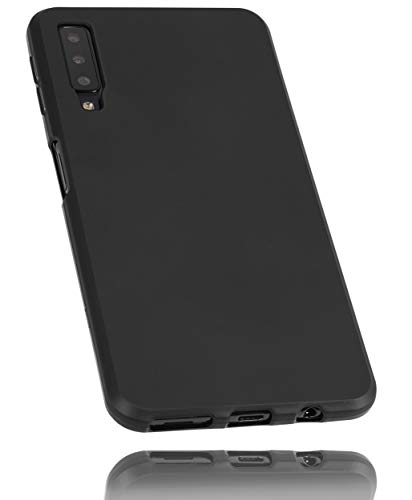 mumbi Hülle kompatibel mit Samsung Galaxy A7 2018 Handy Case Handyhülle, schwarz von mumbi