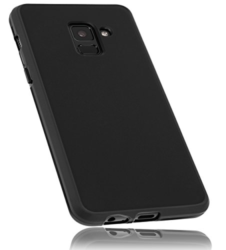 mumbi Hülle kompatibel mit Samsung Galaxy A8 Handy Case Handyhülle, schwarz von mumbi