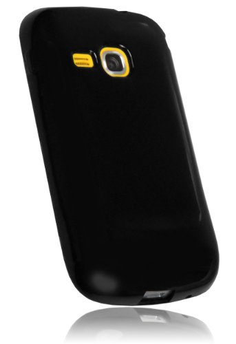 mumbi Hülle kompatibel mit Samsung Galaxy Mini 2 Handy Case Handyhülle, schwarz von mumbi