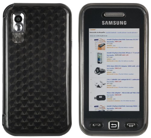 mumbi Hülle kompatibel mit Samsung Star Handy Case Handyhülle, transparent schwarz von mumbi
