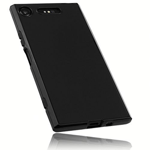 mumbi Hülle kompatibel mit Sony Xperia XZ1 Handy Case Handyhülle, schwarz von mumbi