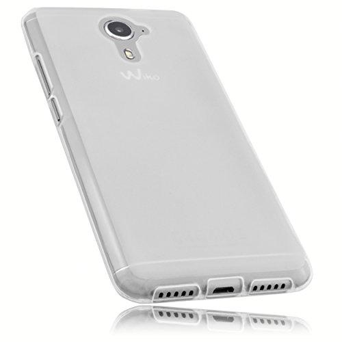 mumbi Hülle kompatibel mit Wiko U Feel Handy Case Handyhülle, transparent weiss von mumbi