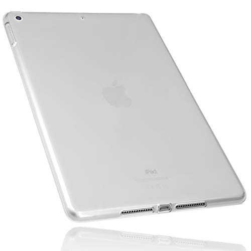 mumbi Hülle kompatibel mit iPad 2019 10.2 Zoll Case Schutzhülle, transparent Weiss von mumbi