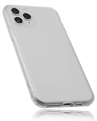 mumbi Hülle kompatibel mit iPhone 11 Pro Max Handy Case Handyhülle, transparent weiss von mumbi