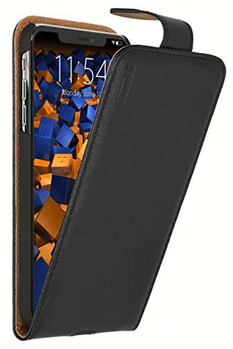 mumbi Tasche Bookstyle Case kompatibel mit iPhone XS Max Hülle Handytasche Case Wallet, schwarz von mumbi