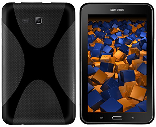 mumbi X-TPU Hülle kompatibel mit Samsung Galaxy Tab 3 Lite Wi-Fi Case Cover, schwarz von mumbi
