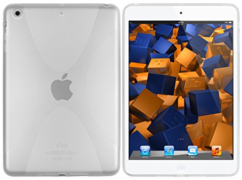 mumbi X-TPU Hülle kompatibel mit iPad mini 2012 Case Cover, transparent weiss von mumbi